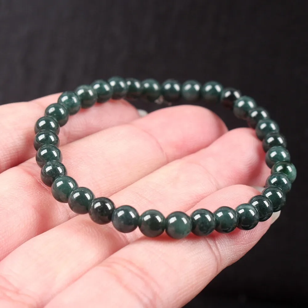 AAA Certified 5mm Green Burma Natural A JADE Jadeite Bead Bangle Bracelet Wang Long -
AAA Certified 5mm Green Burma Natural A JADE Jadeite Bead Bangle Bracelet Wang Long -