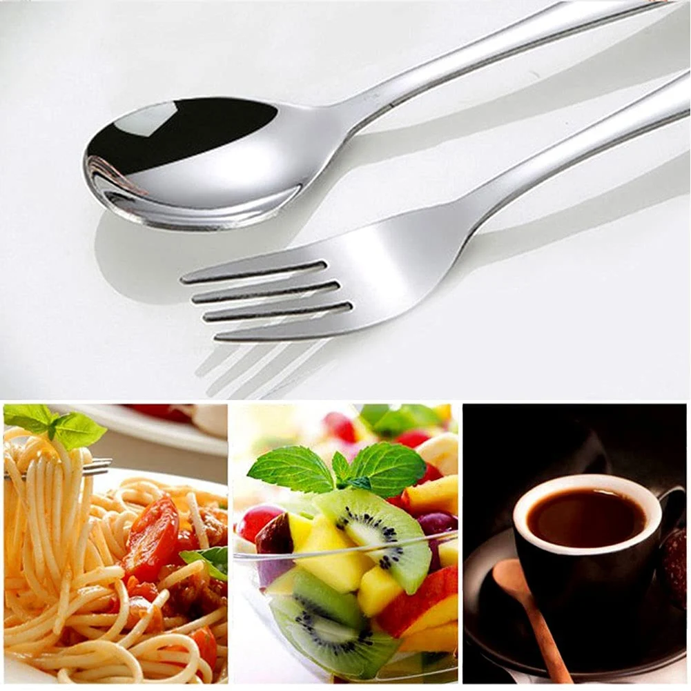 AB11-Kids Silverware Stainless Steel Children's Safe Flatware Little Bear Child Spoon And Fork Set Toddler Utensils
AB11-Kids Silverware Stainless Steel Children's Safe Flatware Little Bear Child Spoon And Fork Set Toddler Utensils