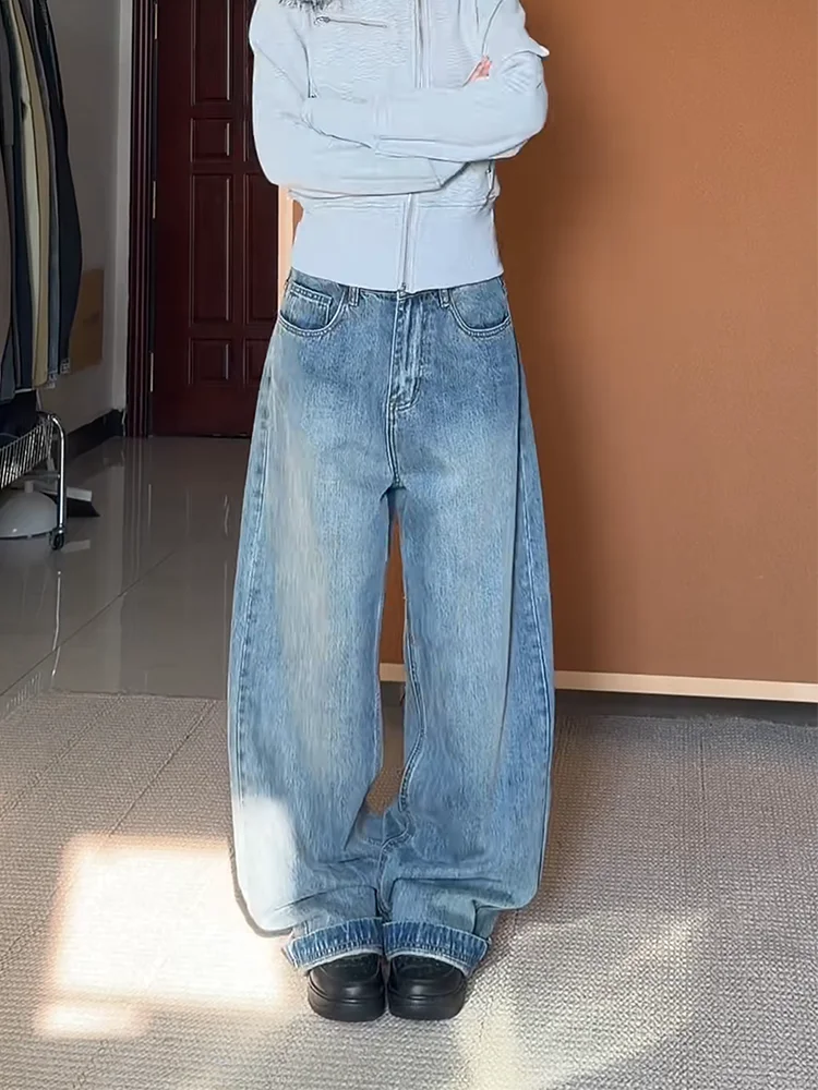 plus Size American Retro Wide Leg Jeans Women's Casual Loose High Waist Straight Long Pants Floor Length Durable Wear Resistant
plus Size American Retro Wide Leg Jeans Women's Casual Loose High Waist Straight Long Pants Floor Length Durable Wear Resistant