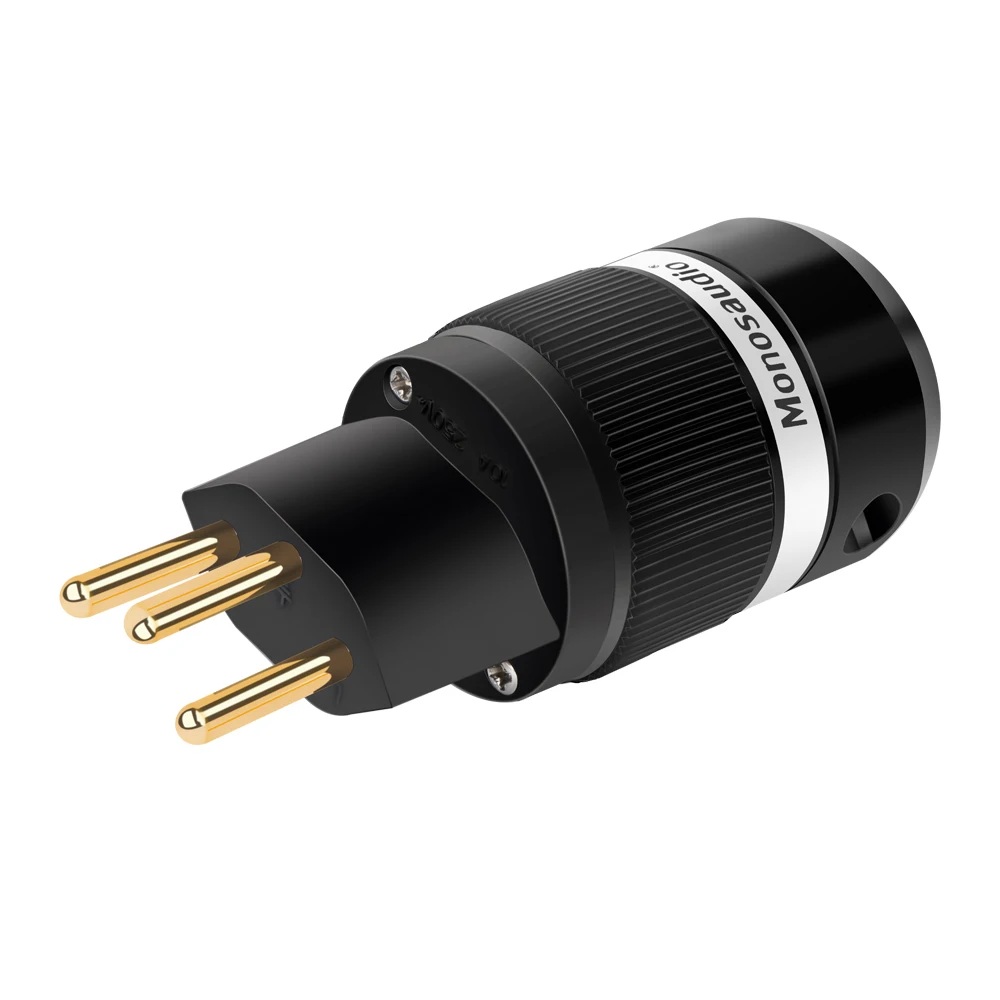 Monosaudio MS150G 24k Gold Plated Swiss Switzerland 3 Pin Plug HIFI Power Plug Switzerland Swiss CH Power Plug For Audio Power
Monosaudio MS150G 24k Gold Plated Swiss Switzerland 3 Pin Plug HIFI Power Plug Switzerland Swiss CH Power Plug For Audio Power