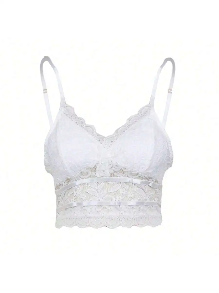 Womens Lace Crochet Spaghetti Strap Crop Camisole Top
Womens Lace Crochet Spaghetti Strap Crop Camisole Top