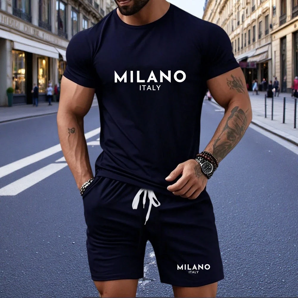 Two piece men's pajamas for spring summer autumn winter short sleeved shorts fashionable geometric pattern home suit set
Two piece men's pajamas for spring summer autumn winter short sleeved shorts fashionable geometric pattern home suit set
