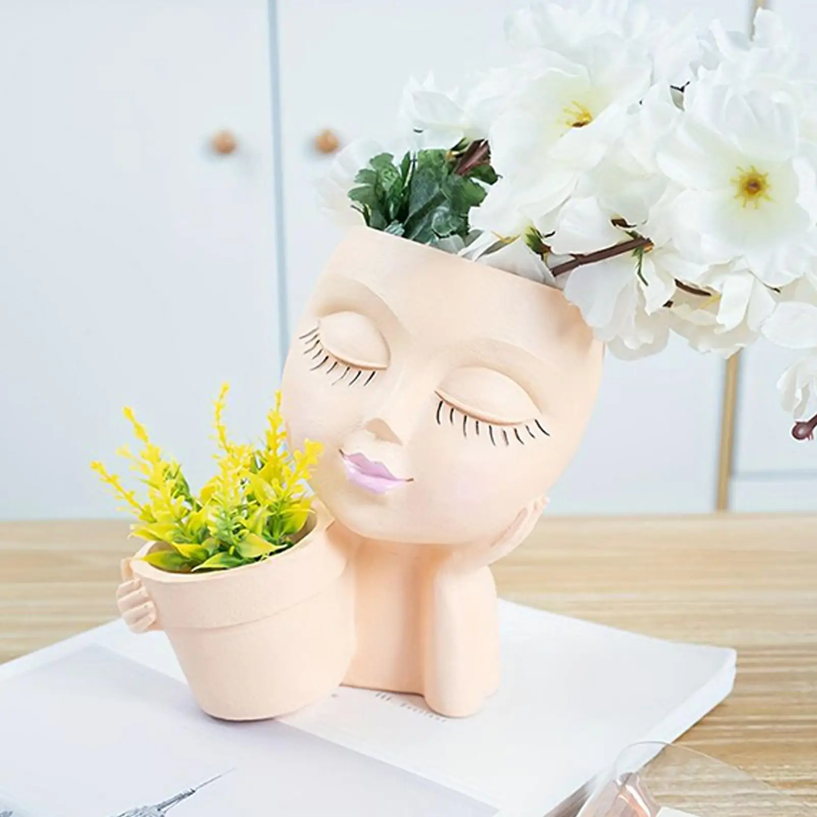 Face Planter Pot Cute Planter Unique Flower Pots Face Planter Flower Pot Heads With Drainage Holes For Indoor Plant Decoration
Face Planter Pot Cute Planter Unique Flower Pots Face Planter Flower Pot Heads With Drainage Holes For Indoor Plant Decoration