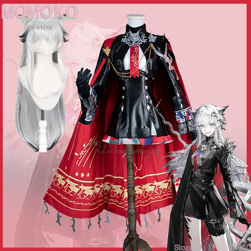 Костюм на Хэллоуин, женский игровой Arknights Lappland, парик для косплея, платье, униформа, головной убор с хвостом, аксессуары для плаща, disfraz Adulto, аниме C
Костюм на Хэллоуин, женский игровой Arknights Lappland, парик для косплея, платье, униформа, головной убор с хвостом, аксессуары для плаща, disfraz Adulto, аниме C