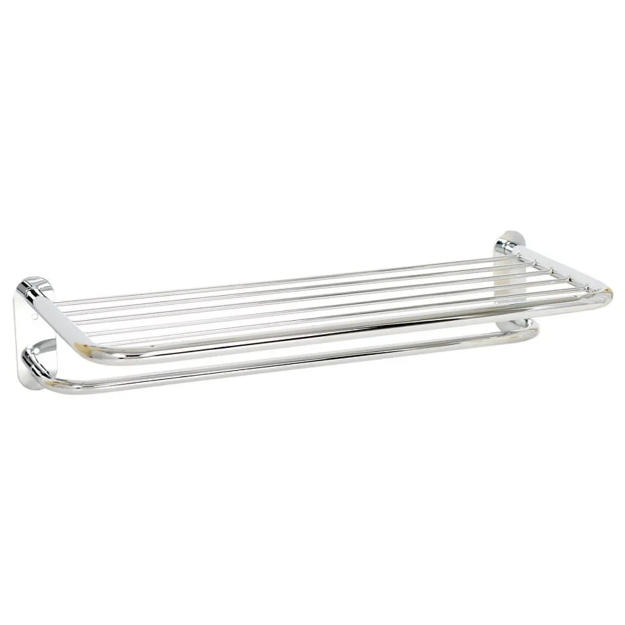 3.8 in. H x 0.12 in. W x 24.8 in. L Chrome Silver Towel Shelf
3.8 in. H x 0.12 in. W x 24.8 in. L Chrome Silver Towel Shelf