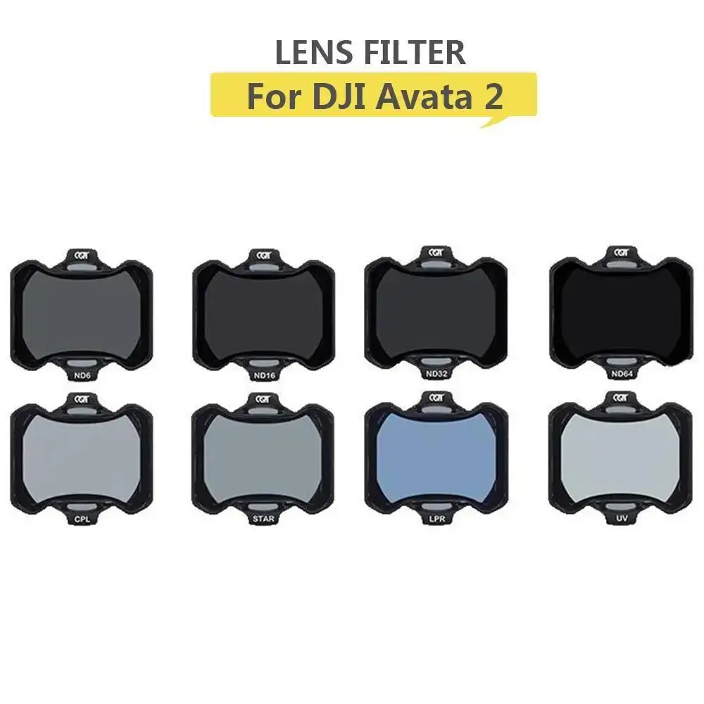 Lens Filter For DJI Avata 2 CPL UV ND8 ND16 ND32 ND64 STAR Night Drone Camera Filters kit for DJI Avata 2 Accessories
Lens Filter For DJI Avata 2 CPL UV ND8 ND16 ND32 ND64 STAR Night Drone Camera Filters kit for DJI Avata 2 Accessories