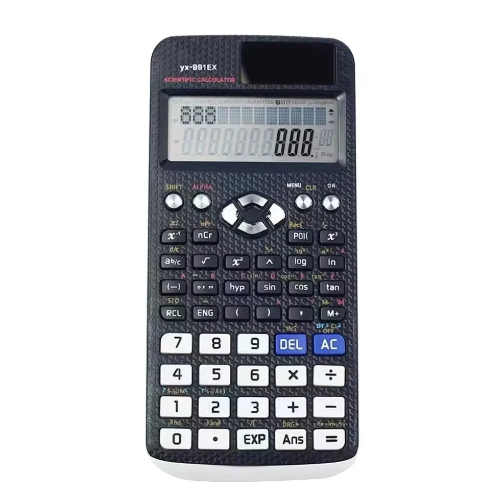 Battery Power Scientific Calculator Advanced Features Pink/blue/black Engineering Calculator Multifunctional 552 Functions
Battery Power Scientific Calculator Advanced Features Pink/blue/black Engineering Calculator Multifunctional 552 Functions