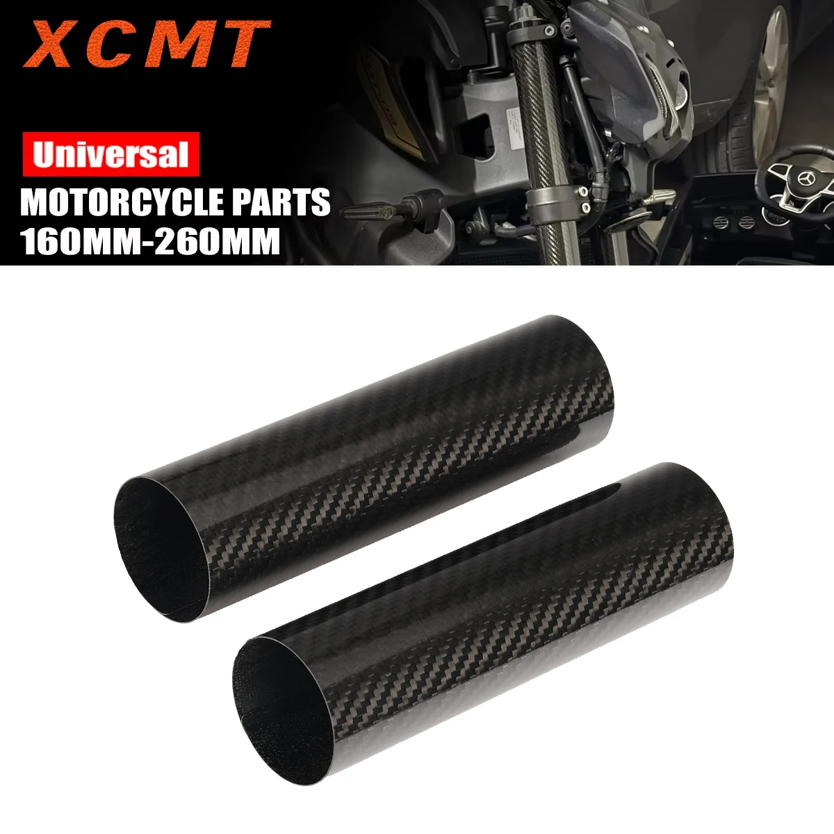 Universal Motorcycle 160-260MM Carbon Fiber Front Shock Absorber Guard For KTM GASGAS Yamaha Honda Kawasaki Suzuki Accessories
Universal Motorcycle 160-260MM Carbon Fiber Front Shock Absorber Guard For KTM GASGAS Yamaha Honda Kawasaki Suzuki Accessories