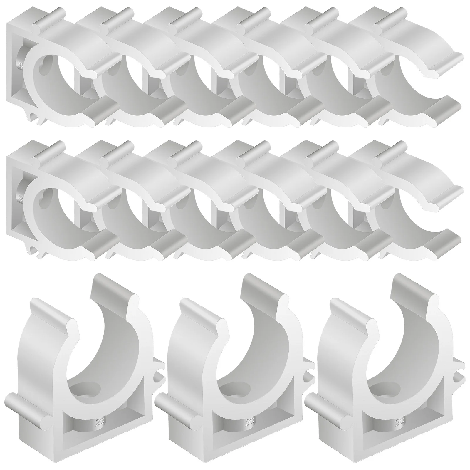 25 Pcs Securing Clip Water Pipe Clamp Fixing Buckle Hose Holder Pvc Clips Brackets
25 Pcs Securing Clip Water Pipe Clamp Fixing Buckle Hose Holder Pvc Clips Brackets