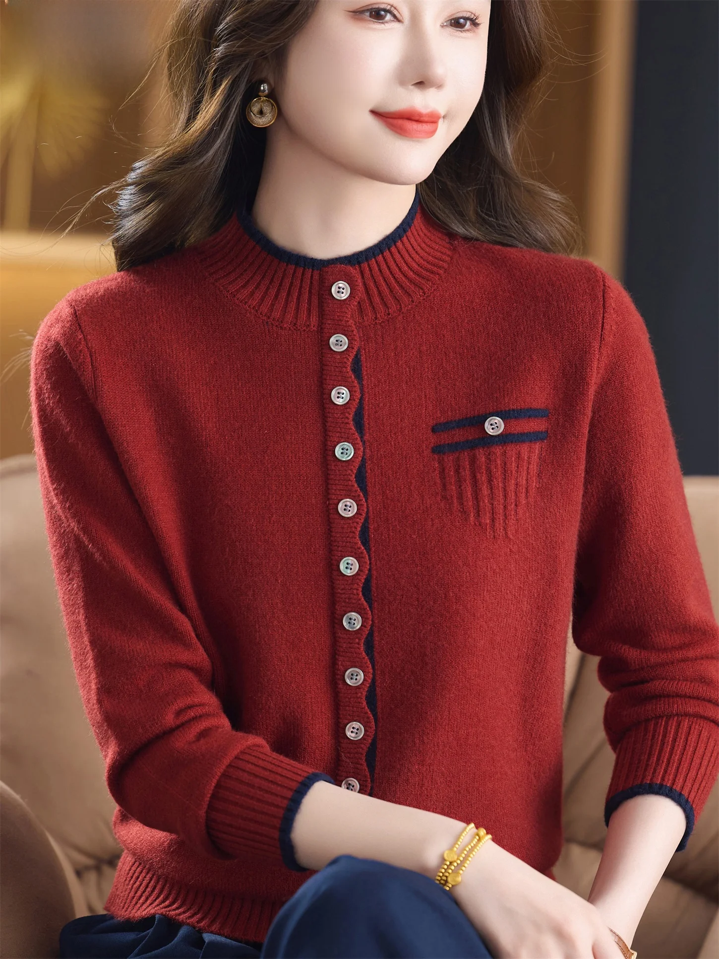 Пуловер из шерсти с эффектом похудения, модный топ на осень-зиму, внутренняя одежда для мамы, свободный крой, базовый слой irt
Пуловер из шерсти с эффектом похудения, модный топ на осень-зиму, внутренняя одежда для мамы, свободный крой, базовый слой irt