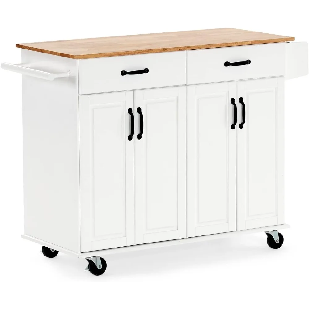 Kitchen Island Cart with Storage on Wheels White Rolling Coffee Bar Trolley Buffet Cabinet with 4 Doors and 2 Drawers
Kitchen Island Cart with Storage on Wheels White Rolling Coffee Bar Trolley Buffet Cabinet with 4 Doors and 2 Drawers