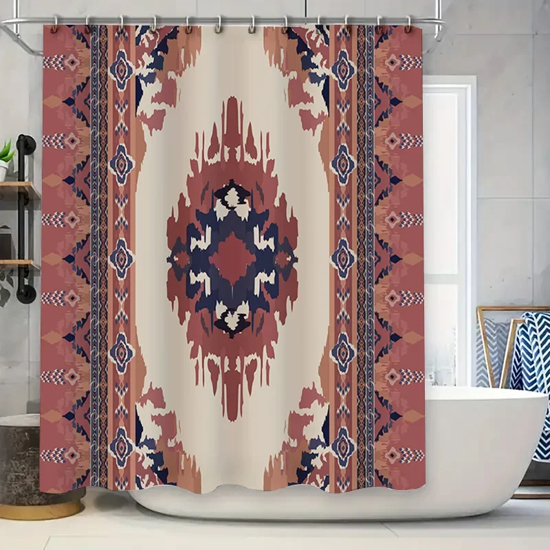 Modern Boho Vintage Inspired Bath Shower Curtain Waterproof Fabric Decorative Printed for Bathroom (Maroon)
Modern Boho Vintage Inspired Bath Shower Curtain Waterproof Fabric Decorative Printed for Bathroom (Maroon)
