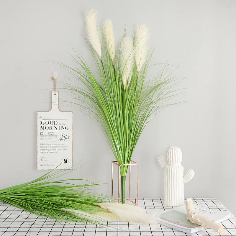 1 PCS 98cm 5 Flower Heads Artificial Reed Bulrush Branch Home Decor Wedding Table Room Decoration Gift F835
1 PCS 98cm 5 Flower Heads Artificial Reed Bulrush Branch Home Decor Wedding Table Room Decoration Gift F835