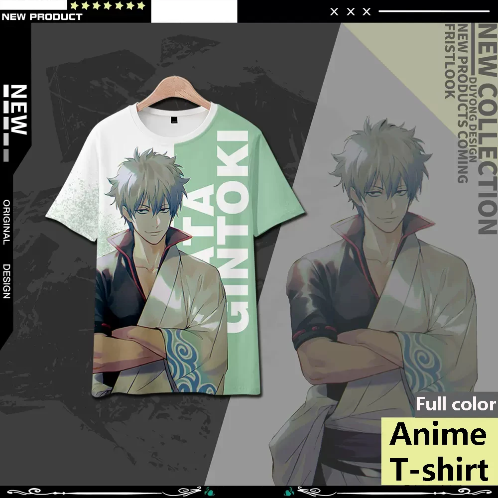 GINTAMA Anime Short Sleeve T-Shirt Casual Sweatshirt Adult COS Full Color Plus Size Fashion Clothes
GINTAMA Anime Short Sleeve T-Shirt Casual Sweatshirt Adult COS Full Color Plus Size Fashion Clothes