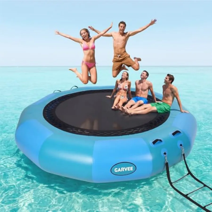 Lake-use water trampoline heavy-duty PVC blue includes electric pump and rope ladder for quick setup and secure lake anchoring
Lake-use water trampoline heavy-duty PVC blue includes electric pump and rope ladder for quick setup and secure lake anchoring