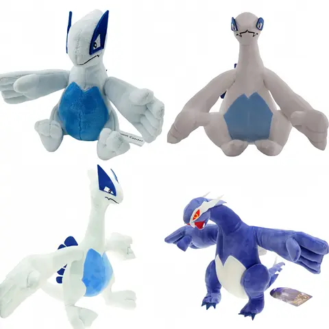 Pokemon Pikachu Lugia Plush Toy Many Forms Lugia Series Peluche Lugia Anime Kawaii Plushies Toys Hobbies Kid Gifts