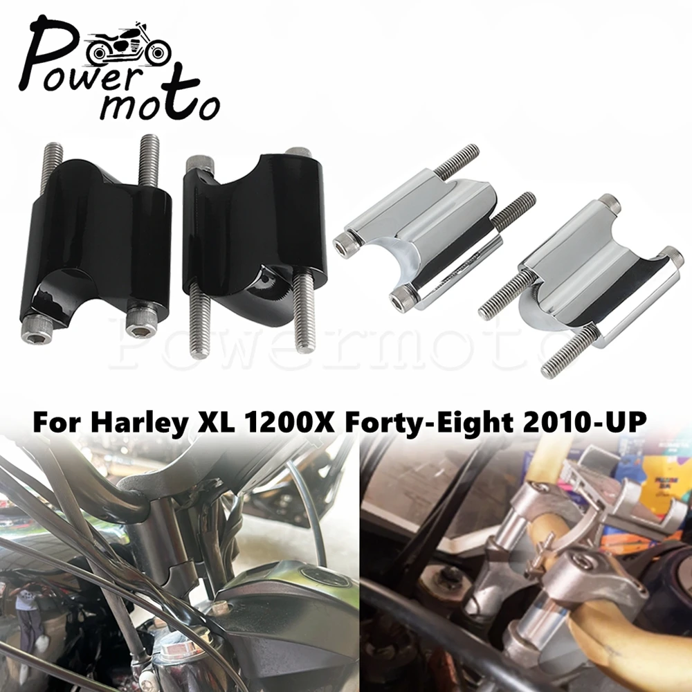For Harley Sporster XL 1200X Forty-Eight Motorcycle Handlebar Riser 25mm Rise Extension Height 2 inch Handle Bar Clamp 2010-2022
For Harley Sporster XL 1200X Forty-Eight Motorcycle Handlebar Riser 25mm Rise Extension Height 2 inch Handle Bar Clamp 2010-2022