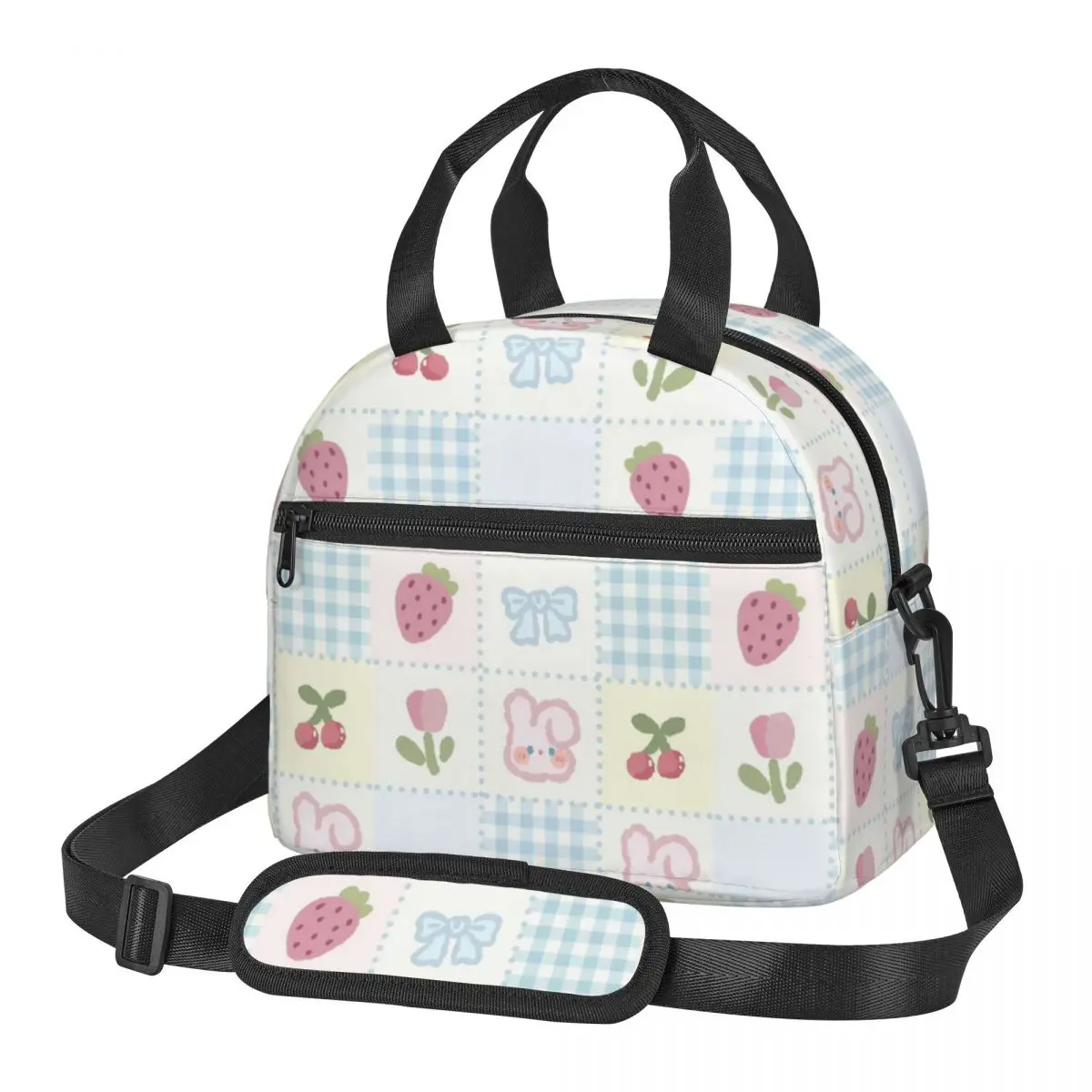 Cartoon cute pattern Lunch Bag Large Insulated Lunch Boxes with Adjustable Shoulder Strap for Women Kids Work Trip
Cartoon cute pattern Lunch Bag Large Insulated Lunch Boxes with Adjustable Shoulder Strap for Women Kids Work Trip