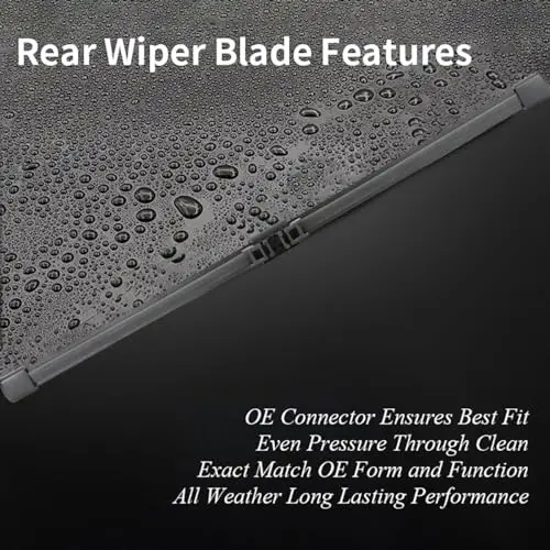 9″ Rear Beam Wiper Blade With OE Connector For Ford Bronco Sport 2021–2026 — 22″+21″ Front Set, All-Weather Streak-Free
9″ Rear Beam Wiper Blade With OE Connector For Ford Bronco Sport 2021–2026 — 22″+21″ Front Set, All-Weather Streak-Free