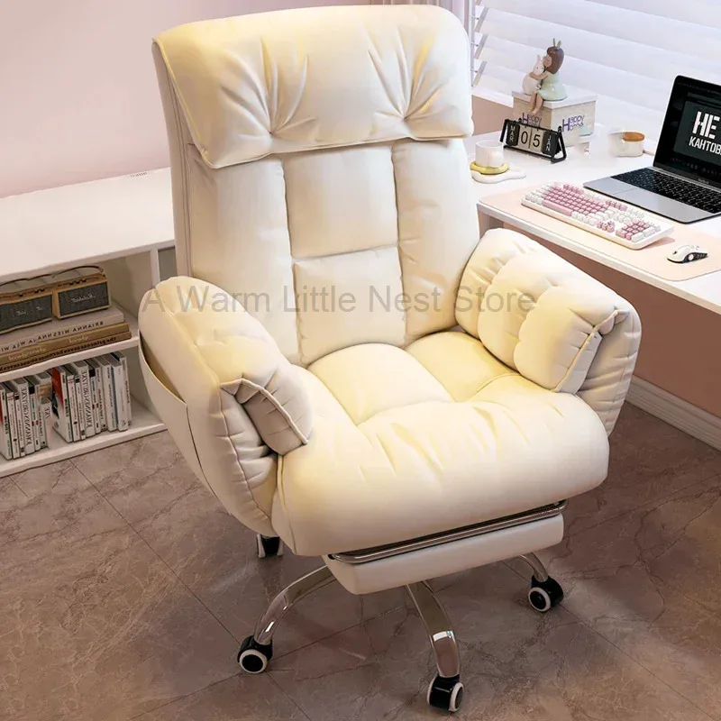 Lazy Cute Office Chair Nordic Arm Computer Throne Modern Playseat Recliner Office Chair Relaxing Taburete Library Furniture
Lazy Cute Office Chair Nordic Arm Computer Throne Modern Playseat Recliner Office Chair Relaxing Taburete Library Furniture