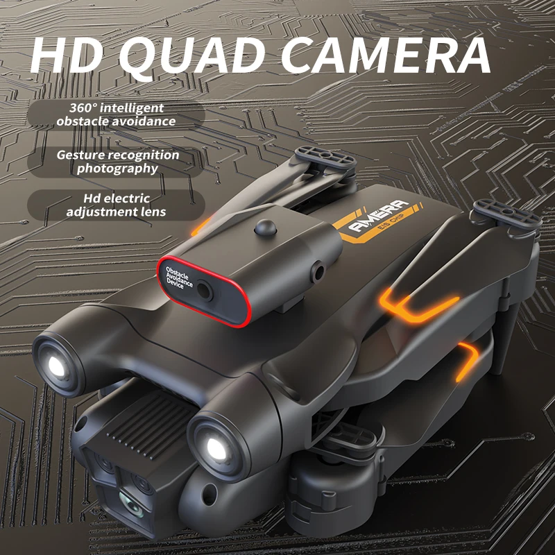 Новый складной профессиональный радиоуправляемый дрон с 4K/1080P широкоугольной двойной HD-камерой, Wi-Fi FPV, квадрокоптер с функцией удержания высоты
Новый складной профессиональный радиоуправляемый дрон с 4K/1080P широкоугольной двойной HD-камерой, Wi-Fi FPV, квадрокоптер с функцией удержания высоты 