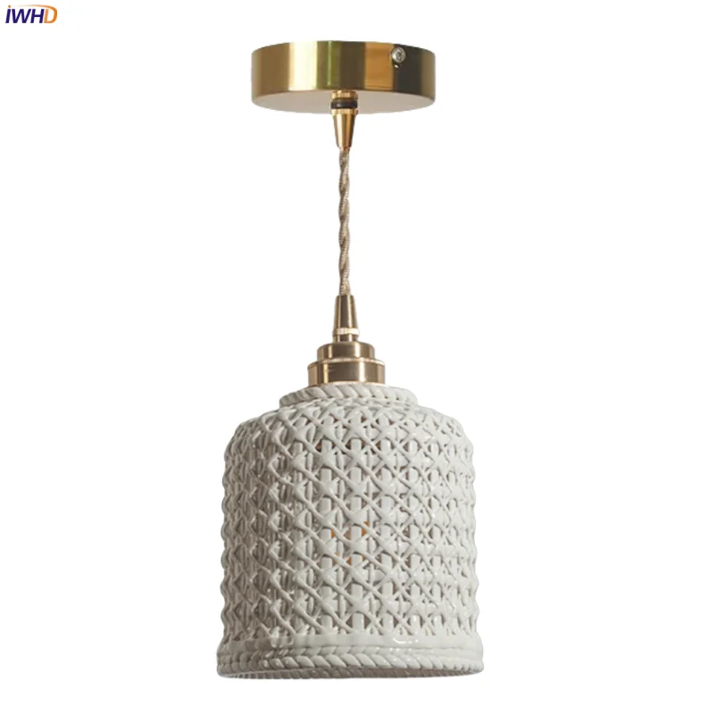 IWHD Nordic Ceramic LED Pendant Lamps Bedroom Living Dining Room Kitchen Loft Cafe Modern Minimalism Hanging Light Decoration
IWHD Nordic Ceramic LED Pendant Lamps Bedroom Living Dining Room Kitchen Loft Cafe Modern Minimalism Hanging Light Decoration