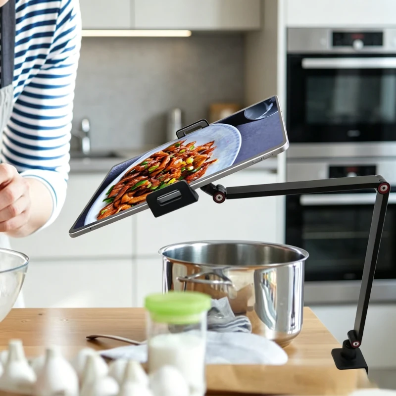 2PCS Ergonomic Alloy Tablet Bracket, Freely Rotate Universal Holder, Multi-scene Stand Matching 4.5-12.9 Inch Tablet Devices
2PCS Ergonomic Alloy Tablet Bracket, Freely Rotate Universal Holder, Multi-scene Stand Matching 4.5-12.9 Inch Tablet Devices