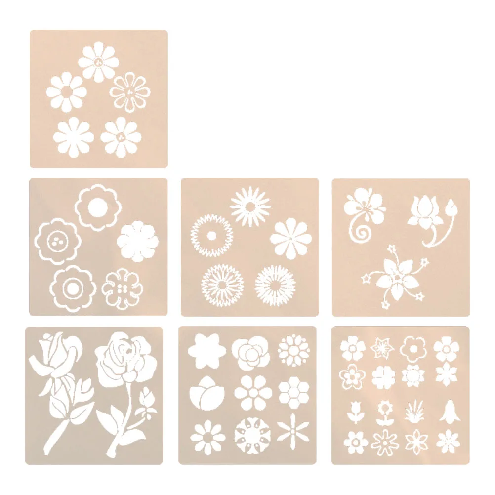 7 Pcs Templates Kids Drawing Stencils Floral Hollow Mold Reusable Washable Pet Material Flowers Drawing Template Supplies
7 Pcs Templates Kids Drawing Stencils Floral Hollow Mold Reusable Washable Pet Material Flowers Drawing Template Supplies