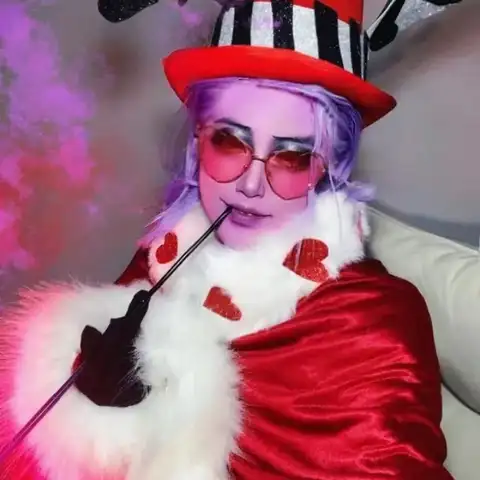 Anime Hazbin Hotel Valentino Cosplay Costume Women Long Red Coat Glove Set Exquisite Fantasy Uniform Halloween Christmas Suit