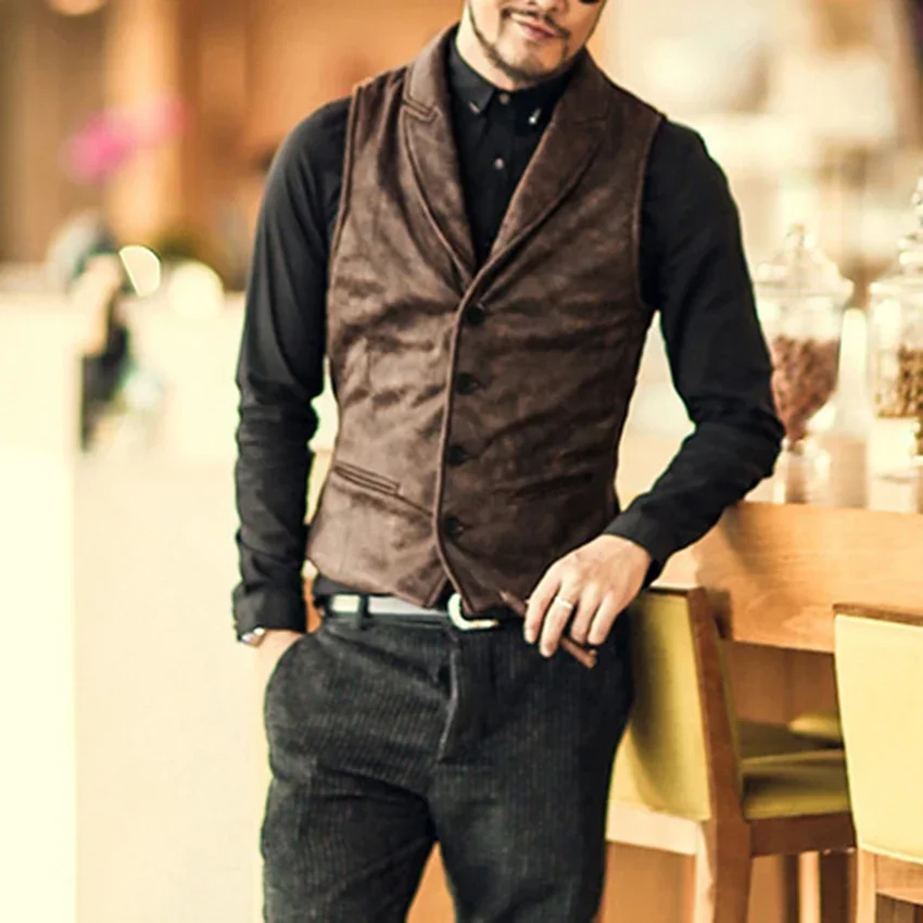 Autumn And Winter New Men's Fashion Vest Men's Retro Vest Slim Fit Single-breasted Business Jacket Clothing Men Vest
Autumn And Winter New Men's Fashion Vest Men's Retro Vest Slim Fit Single-breasted Business Jacket Clothing Men Vest