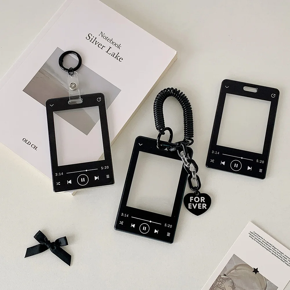 3-inch INS music player-shaped star-chasing card case for idol small cards, card wallet with keychain accessory
3-inch INS music player-shaped star-chasing card case for idol small cards, card wallet with keychain accessory