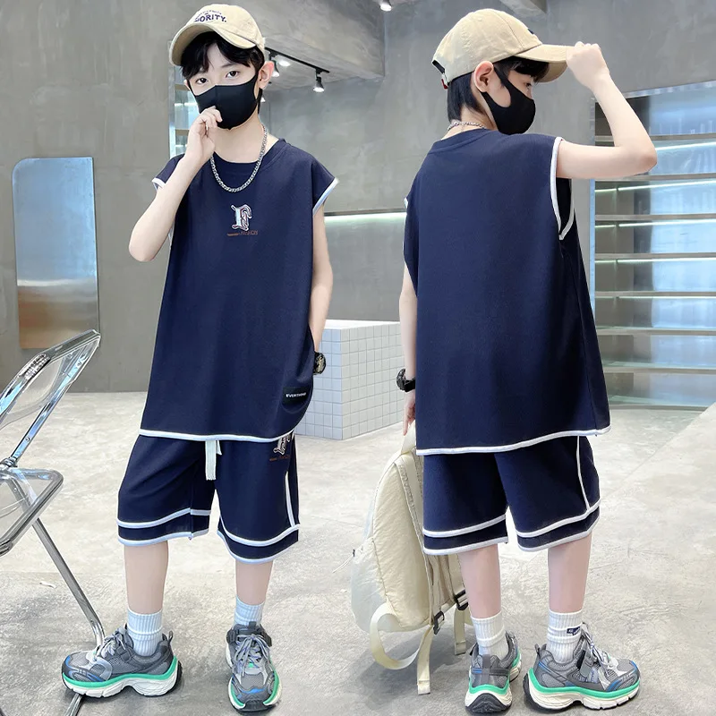 Children's wear boys summer suit Children 2024 new summer boys vest Big children blast street sports summer trend
Children's wear boys summer suit Children 2024 new summer boys vest Big children blast street sports summer trend