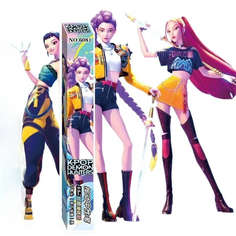 @KPop Demon Hunters Rumi Jinu Abby Saja Anime Two-dimensional Press the pen Blind Box High-Value Convenient Office Signature Pen
@KPop Demon Hunters Rumi Jinu Abby Saja Anime Two-dimensional Press the pen Blind Box High-Value Convenient Office Signature Pen