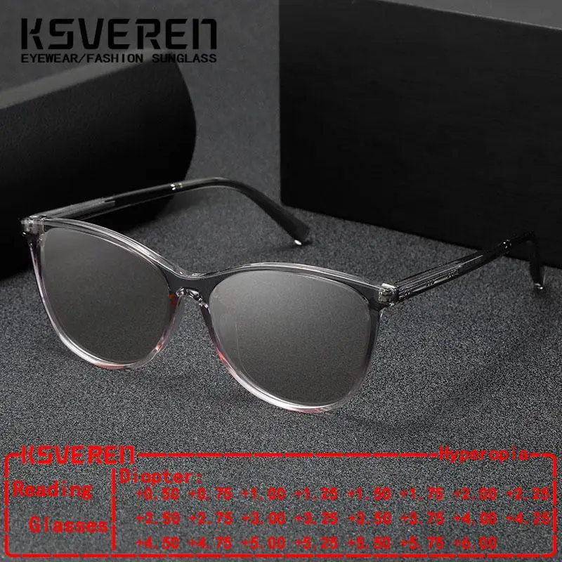 TR90 Cat Eye Anti Blue Light Photochromic Reading Glasses Men Women Single Focus Presbyopic Glasse Presbyopia Optical Glasses
TR90 Cat Eye Anti Blue Light Photochromic Reading Glasses Men Women Single Focus Presbyopic Glasse Presbyopia Optical Glasses