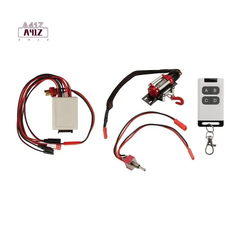 A41Z-Metal Automatic Winch System With Multifunction Remote Control For 1:10 RC Crawler RC Car Spare Parts Accessories
A41Z-Metal Automatic Winch System With Multifunction Remote Control For 1:10 RC Crawler RC Car Spare Parts Accessories