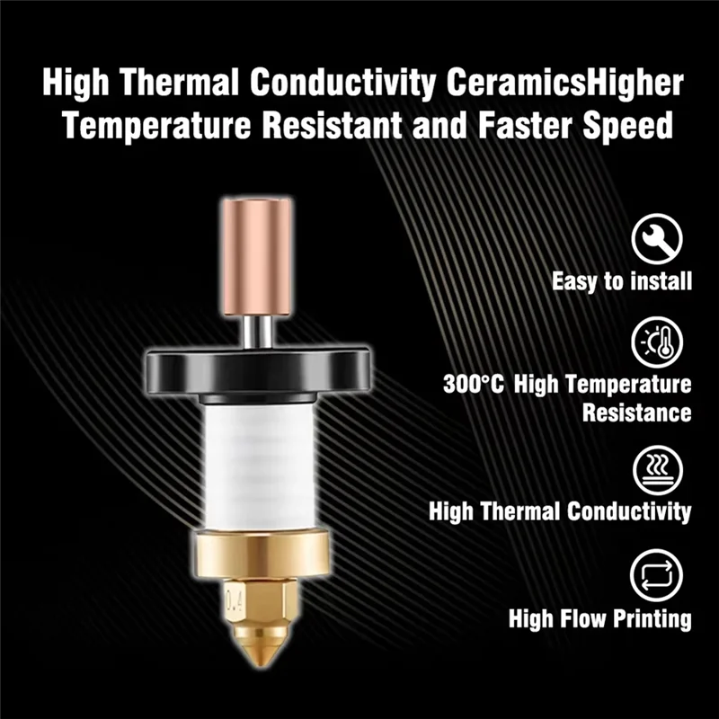 AT82-для Creality K1/K1 Max Hotend комплект нагревательный блок латунное сопло биметаллическое горло 300 ° C Аксессуары для горячего конца экструдера
AT82-для Creality K1/K1 Max Hotend комплект нагревательный блок латунное сопло биметаллическое горло 300 ° C Аксессуары для горячего конца экструдера