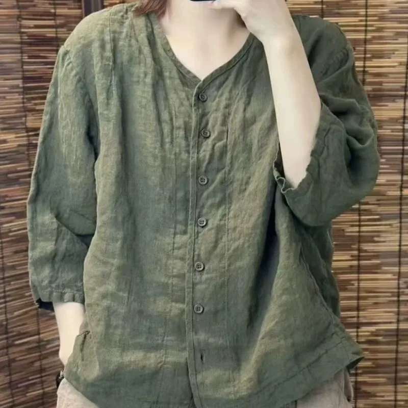 Literary Women Lazy Blouse Y2k Aesthetic Vintage O Neck Single Breasted Punk Lazy Clothes Harajuku All Match Casual Shirts
Literary Women Lazy Blouse Y2k Aesthetic Vintage O Neck Single Breasted Punk Lazy Clothes Harajuku All Match Casual Shirts