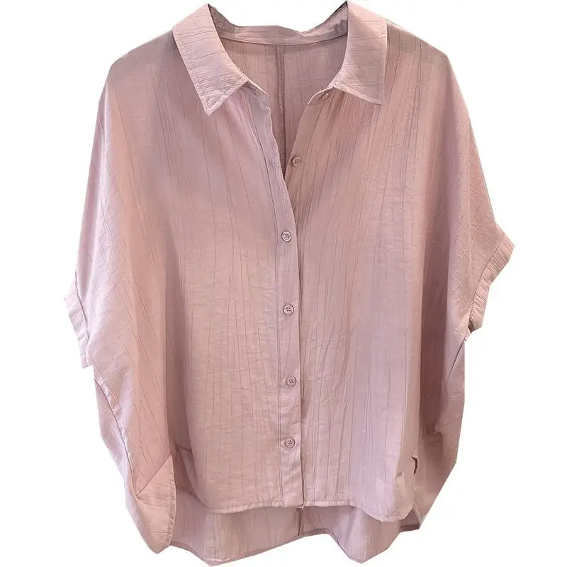 Women Vintage Denim Shirts And Tops Bat Sleeve Spring Button Blouses 2025 Spring New Turn-down Color Loose Shirts
Women Vintage Denim Shirts And Tops Bat Sleeve Spring Button Blouses 2025 Spring New Turn-down Color Loose Shirts