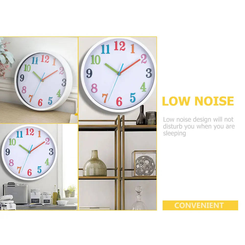 Cartoon Wall Clock Digital Time Learning Living Room Bedroom Colorful Figure Modern Pointer Mute Home Office Decor Plastic
Cartoon Wall Clock Digital Time Learning Living Room Bedroom Colorful Figure Modern Pointer Mute Home Office Decor Plastic