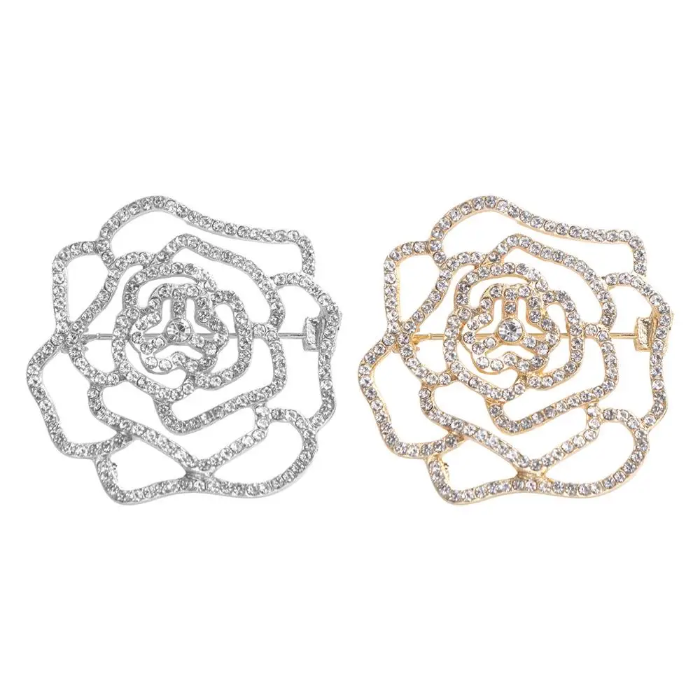 Full Rhinestone Hollow Camellia Brooch Korean Style Alloy Suit Collar Pin Jewelry Accessories Badge Rhinestone Brooch Women
Full Rhinestone Hollow Camellia Brooch Korean Style Alloy Suit Collar Pin Jewelry Accessories Badge Rhinestone Brooch Women