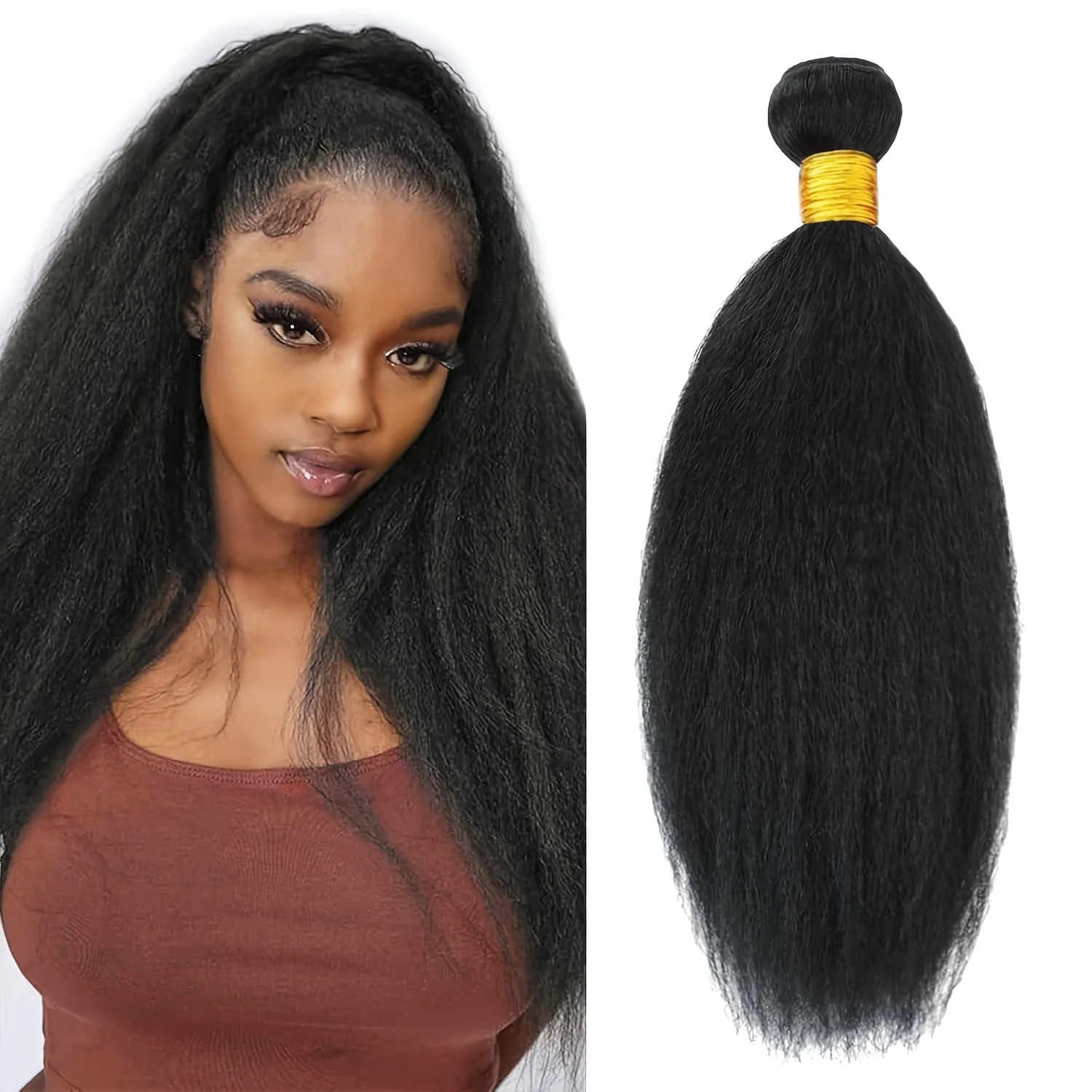 Наборы синтетических волос Kinky Straight, 14/18/24 дюйма, 1 пучок, для наращивания волос для женщин
Наборы синтетических волос Kinky Straight, 14/18/24 дюйма, 1 пучок, для наращивания волос для женщин