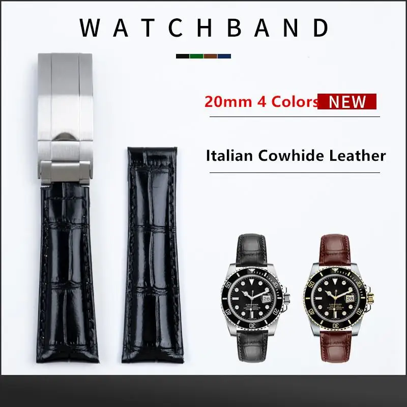 MAISITU 20mm Soft Genuine Cowhide Watch Band For Rolex Strap Datejust Oyster Perpetual GMT Submariner Daytona Leather Bracelet
MAISITU 20mm Soft Genuine Cowhide Watch Band For Rolex Strap Datejust Oyster Perpetual GMT Submariner Daytona Leather Bracelet