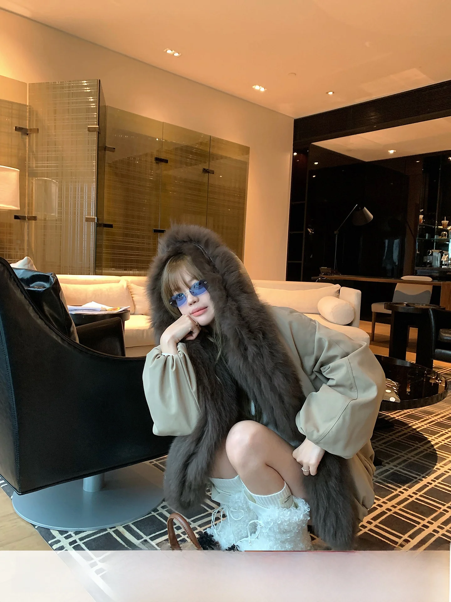 Anneop Fur Jaet Women's Autumn Winter Warm Loose Slimming Parka Coat Casual Sle Long Sve Regular Length
Anneop Fur Jaet Women's Autumn Winter Warm Loose Slimming Parka Coat Casual Sle Long Sve Regular Length