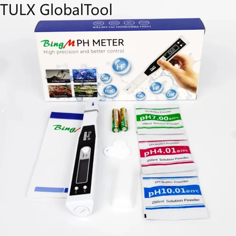 Компактный высокоточный pH-метр TULX с прочным датчиком, быстрой калибровкой и портативным дизайном для удобства использования в кармане
Компактный высокоточный pH-метр TULX с прочным датчиком, быстрой калибровкой и портативным дизайном для удобства использования в кармане