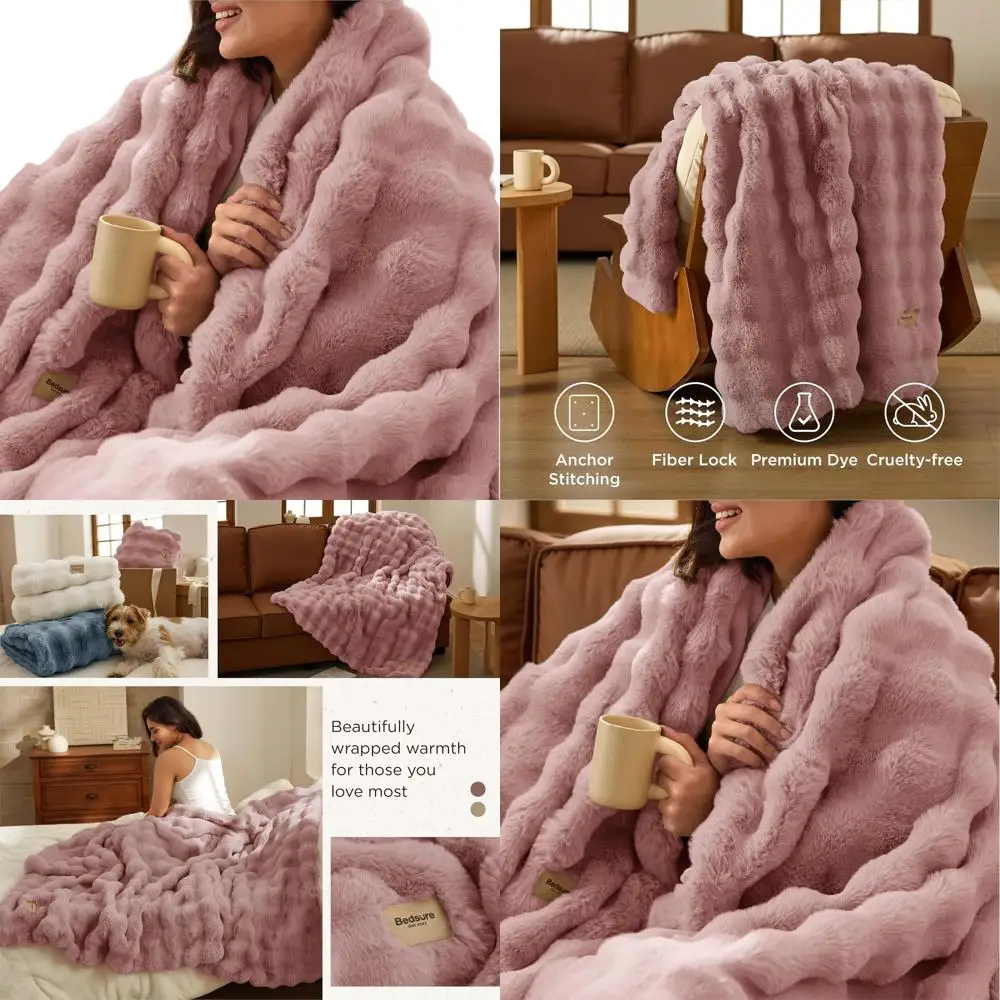 Уютное пушистое одеяло Dusty Rose Minky, плюшевый флис из искусственного меха, теплое зимнее постельное белье, идеальный рождественский подарок для женщин и мужчин, 870GSM
Уютное пушистое одеяло Dusty Rose Minky, плюшевый флис из искусственного меха, теплое зимнее постельное белье, идеальный рождественский подарок для женщин и мужчин, 870GSM