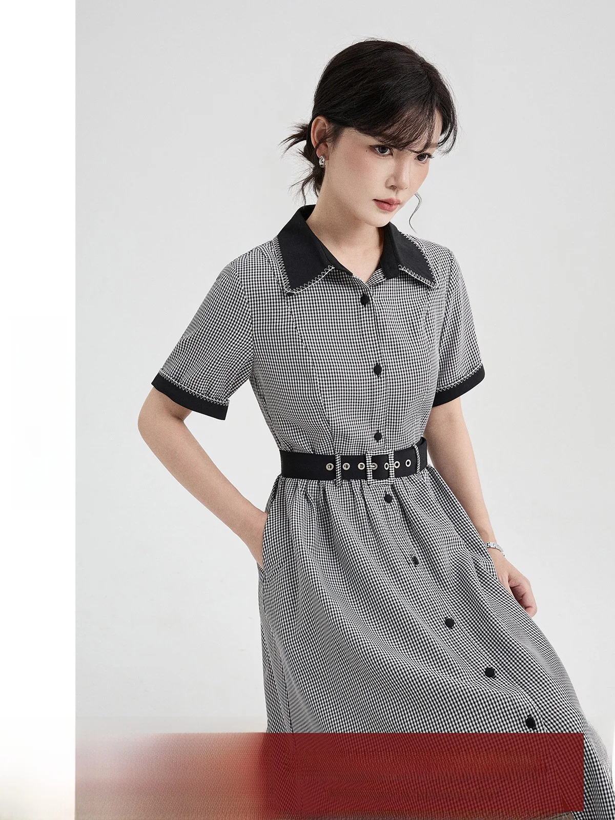 Guier Plaid Waist-Cinching Summer Dress Women's College Style Retro Slimming Skirt High Waist Shirt Dress Casual A-Line Skirt
Guier Plaid Waist-Cinching Summer Dress Women's College Style Retro Slimming Skirt High Waist Shirt Dress Casual A-Line Skirt