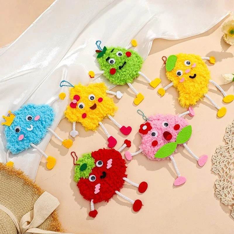 Non-Woven Fabric DIY Cartoon Fruit Embroidery Doll Pendant - Fun Threading Sewing Boards for Kids Handmade Crafts Toys Gifts
Non-Woven Fabric DIY Cartoon Fruit Embroidery Doll Pendant - Fun Threading Sewing Boards for Kids Handmade Crafts Toys Gifts