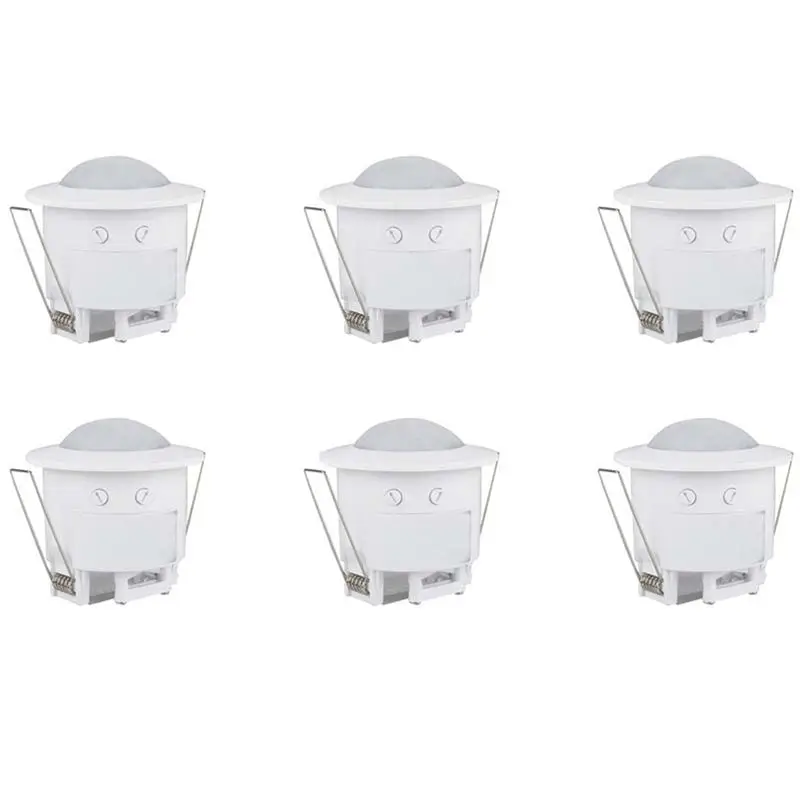 6X 110V-220V 360° Infrared Recessed PIR Ceiling Motion Sensor Detector Light Switch, Motion Light Sensor
6X 110V-220V 360° Infrared Recessed PIR Ceiling Motion Sensor Detector Light Switch, Motion Light Sensor