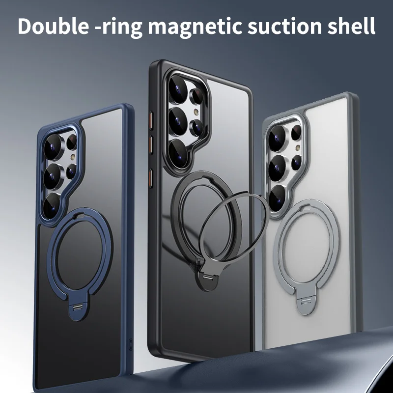 Phone Case for Samsung S25 Ultra S24 Plus S24 S23 Protective Case Transparent Rotate Bracket Magnetic MagSafe Shock Proof Cover 
Phone Case for Samsung S25 Ultra S24 Plus S24 S23 Protective Case Transparent Rotate Bracket Magnetic MagSafe Shock Proof Cover