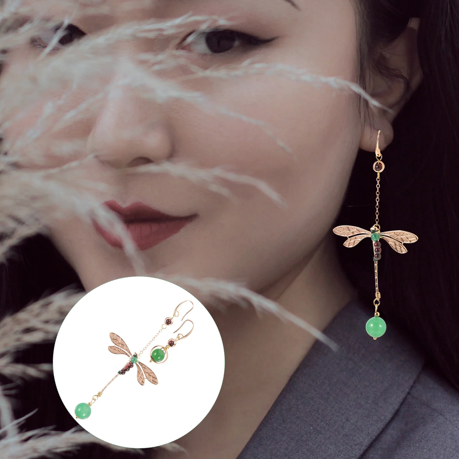 Retro Dragonfly Design Stylish Ethnic Earrings Lightweight Ethnic Style Asymmetric Women Girl Earrings
Retro Dragonfly Design Stylish Ethnic Earrings Lightweight Ethnic Style Asymmetric Women Girl Earrings